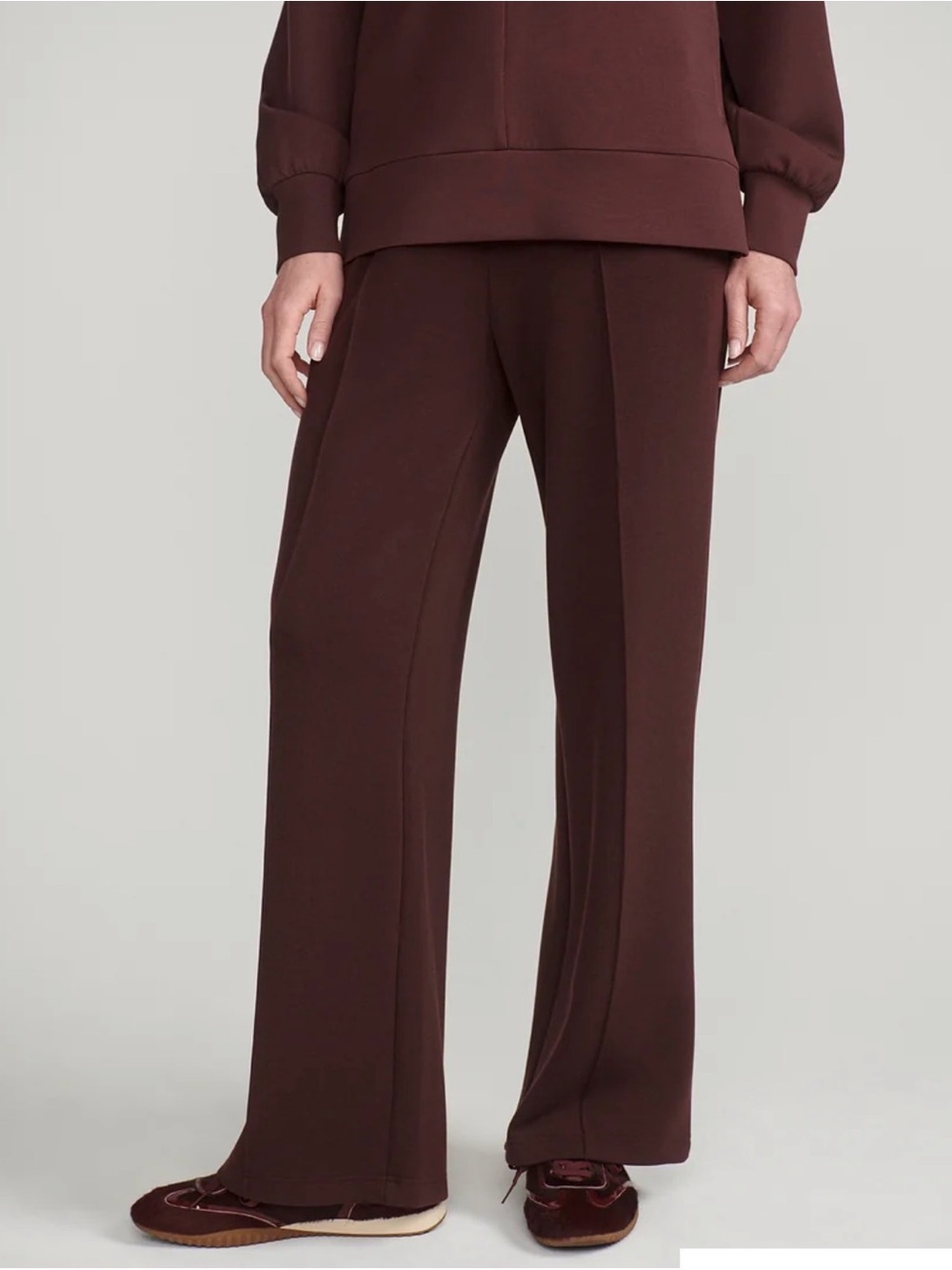Varley the Wide Leg Pant in Warm Brown/ Mahogany size Medium